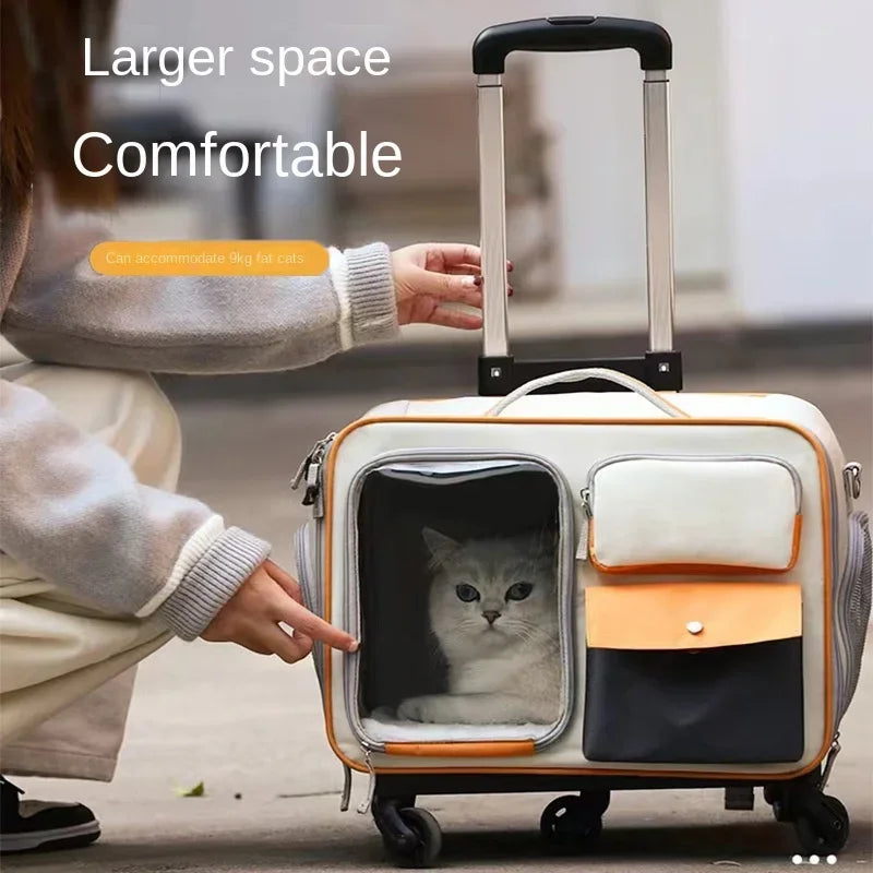 Portable Pet Trolley Carrier