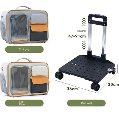 Portable Pet Trolley Carrier