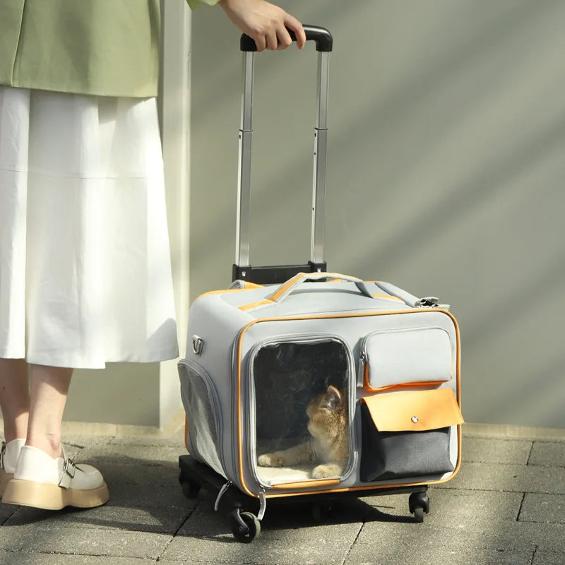 Portable Pet Trolley Carrier