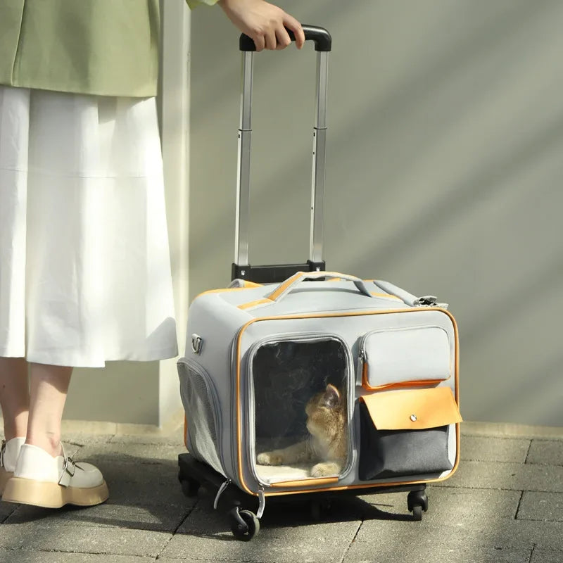 Portable Pet Trolley Carrier